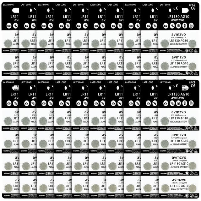 LR1130 Batterien Knopfzellen AG10 LR 1130 Batterie 1.5V (160 Stück) LR54 1131 189 Alkaline Knopfzelle Ohne Quecksilber【3 Jahre Garantie】 LR1130-20-160