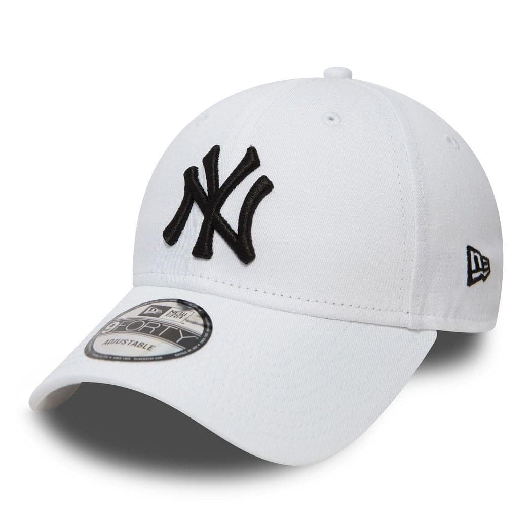 🧢 Neue Ära New York Yankees MLB League Essential Weiß Verstellbare 9Forty Cap für Kinder - Kind