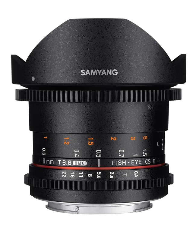 📸🌟 Spektakulärer Deal! Samyang 13008T3.8N 8mm T3.8 VDSLR UMC Fish-Eye CS II Objektiv für Nikon 🌟📸