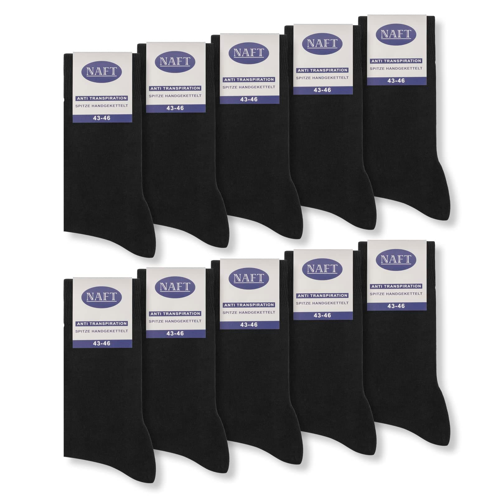 🧦 Mega Deal: 10 Paar Business Socken 100% Baumwolle Schwarz! 🧦