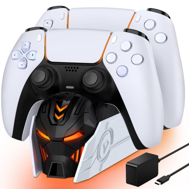 PS5 Ladestation Controller mit Heldenmasken-Design 🎮🦸‍♂️