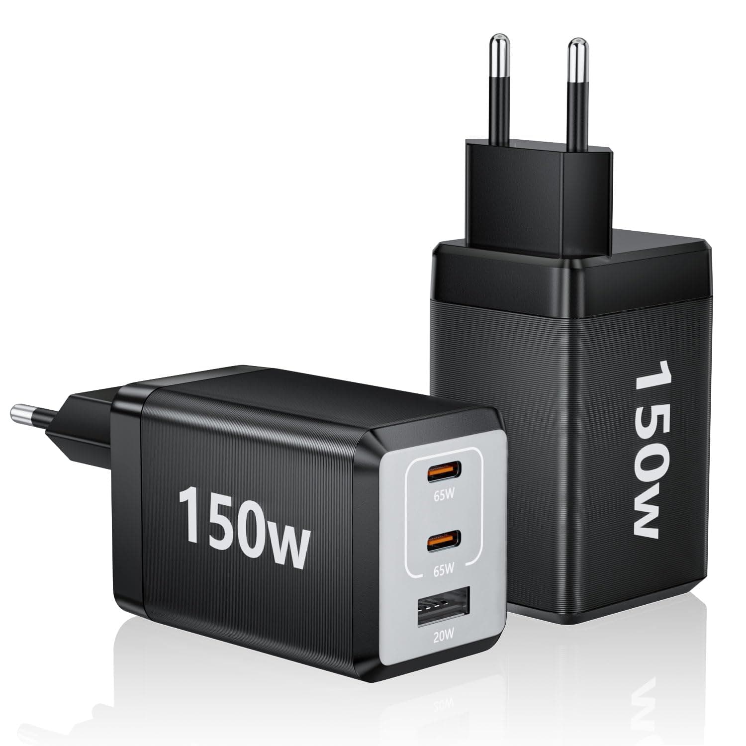 🔋🔌 FINIBO 150W USB C Ladegerät: 3-Port GaN Super Schnellladegerät (2-Pack) - Top Deal!