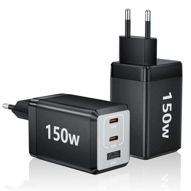 🔋🔌 FINIBO 150W USB C Ladegerät: 3-Port GaN Super Schnellladegerät (2-Pack) - Top Deal!
