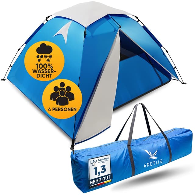 Aretus - Wurfzelt 2-4 Personen 🏕️