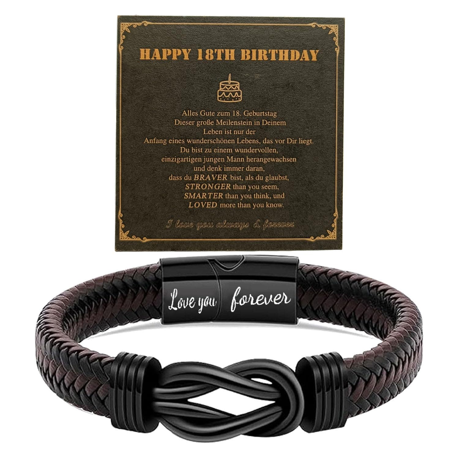 WZERHO Geschenke für Männer Armband - Lederarmband Herren 🎁