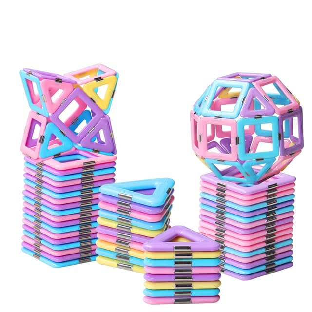 🎁 Magnetische Bausteine 40PC - Ideales STEM Spielzeug für Kinder ab 2-8 Jahren