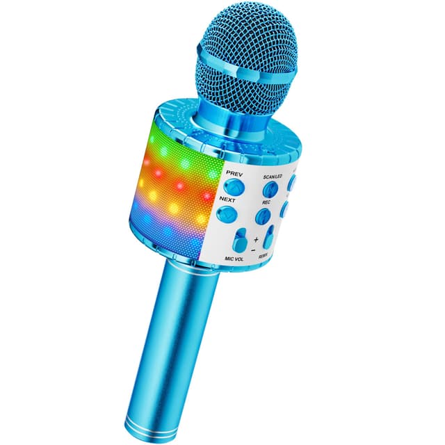 🎤 Magisches Sing LED Karaoke Mikrofon für Kinder 🎁 Drahtlos Bluetooth Spielzeug