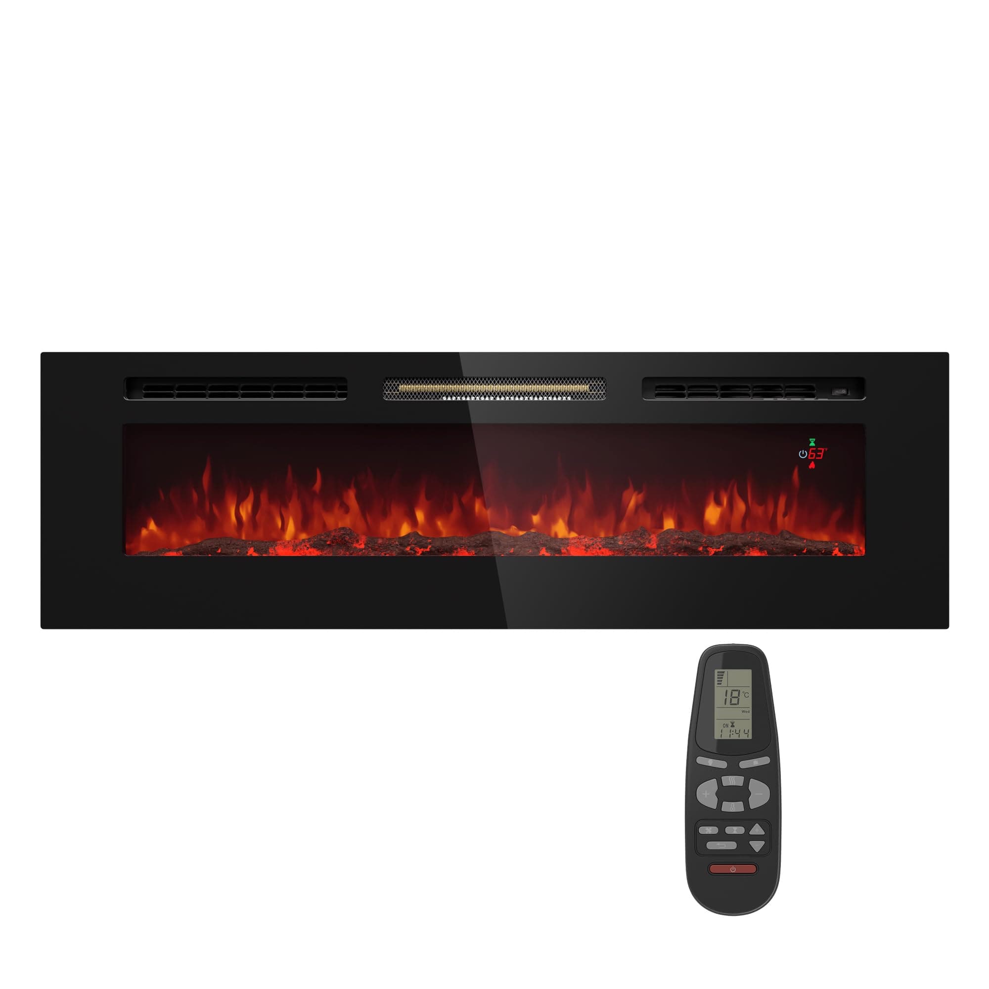 🔥🏡 Klarstein Deko Kamin mit LED-Flammen | Elektro-Kamin mit Heizung und Kaminfeuer