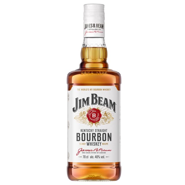 🥃 Jim Beam White | Kentucky Straight Bourbon Whiskey | vollmundiger und milder Geschmack | 40% Vol. | 700ml 0.7l Angebot!