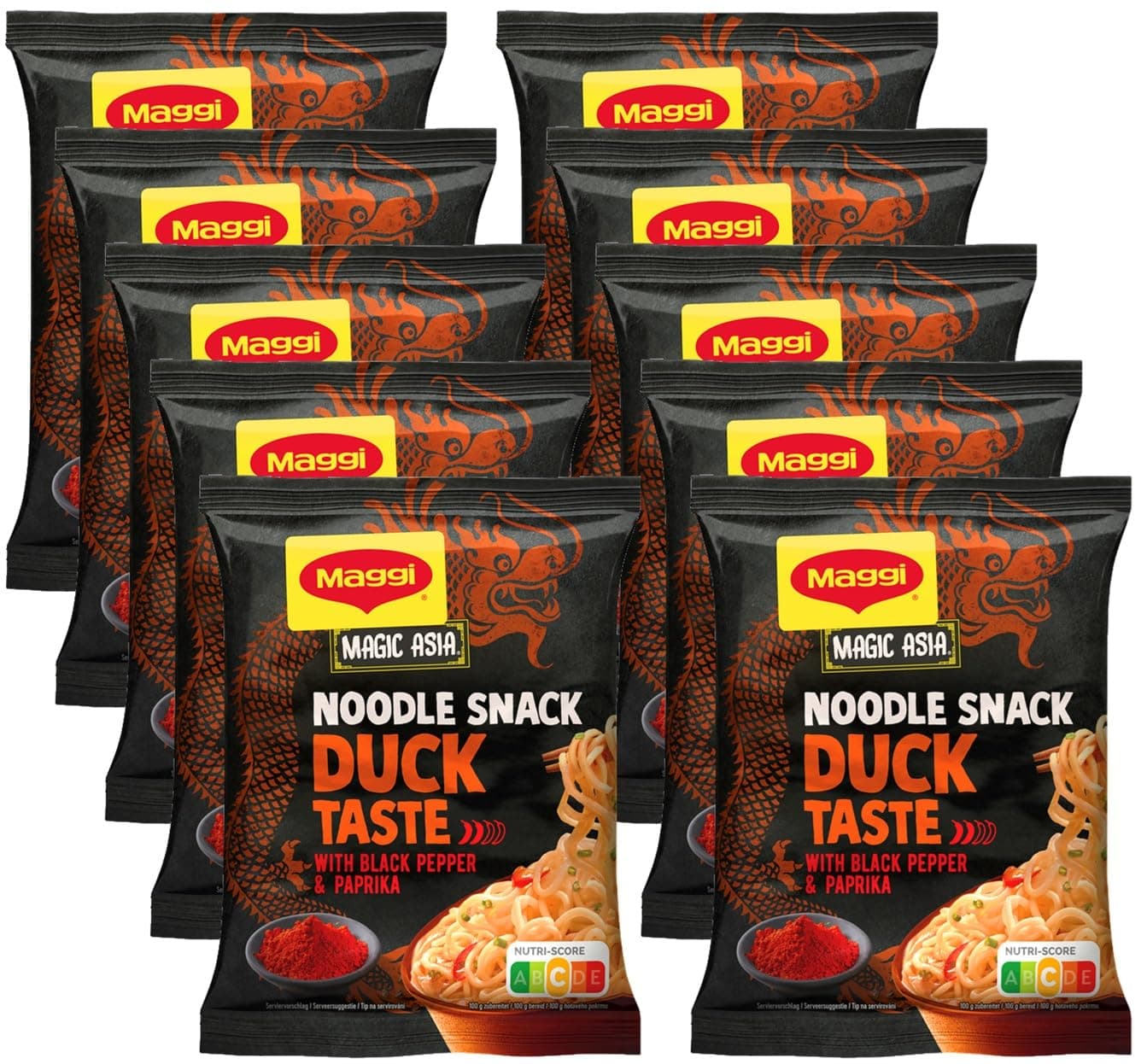 🍜🦆 Maggi Magic Asia Instant Nudel Snack Ente 12er Pack - 10.88€