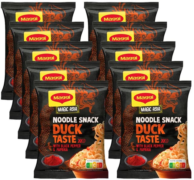 🍜🦆 Maggi Magic Asia Instant Nudel Snack Ente 12er Pack - 10.88€