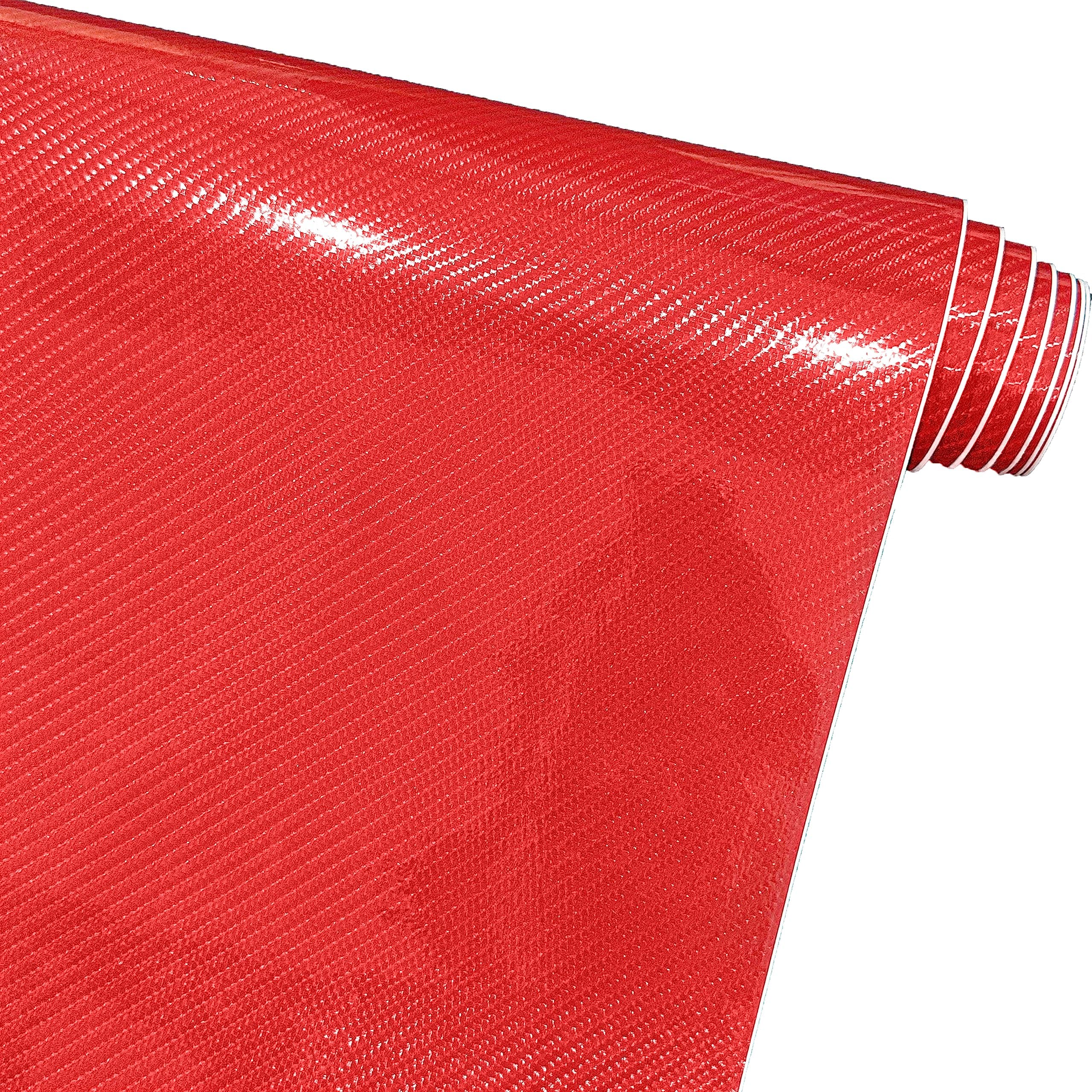 Arespark Auto Schutz Carbon Folie - Rot - 150 x 30cm