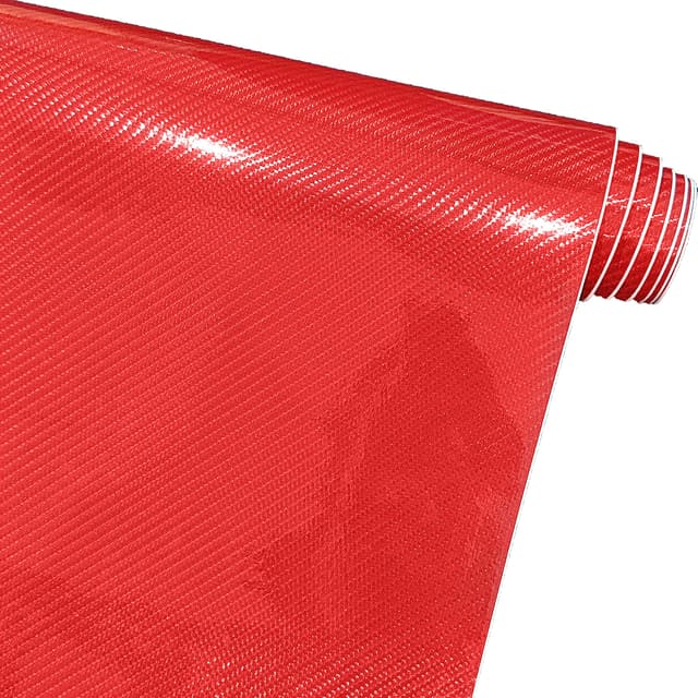 Arespark Auto Schutz Carbon Folie - Rot - 150 x 30cm