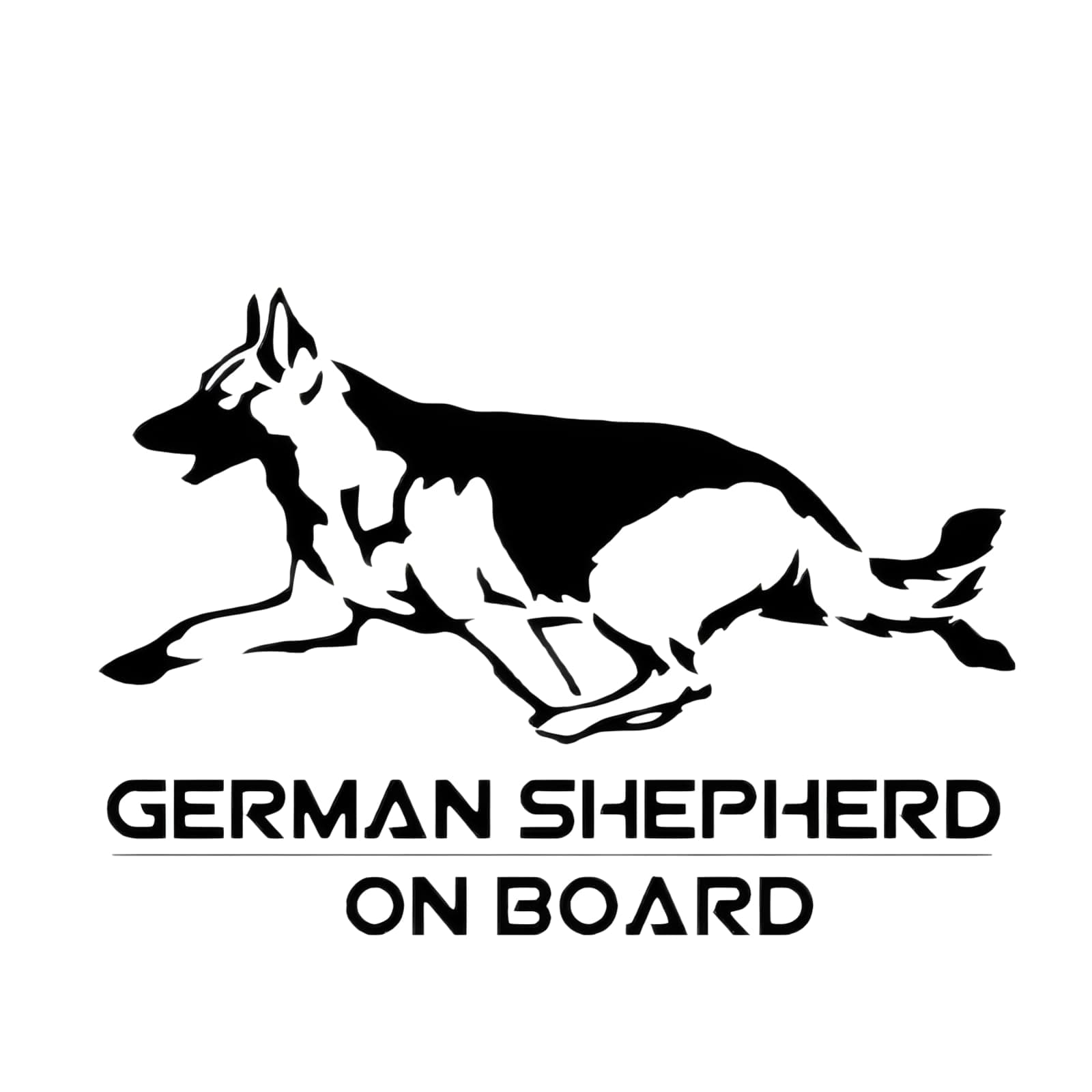 Autoaufkleber 15cm Schwarz Deutscher Schäferhund 🐕🚗