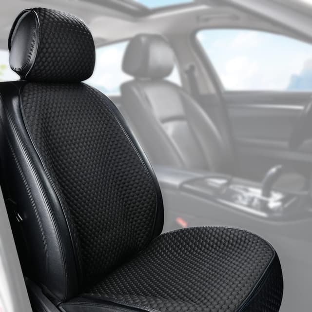 ZATOOTO Sitzbezug Auto Vordersitze, Schwarz 3 Stück-49*49cm 🚗