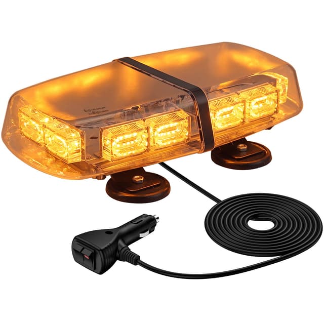 🚨 72 LED Rundumleuchte, 12/24V Amber Warnleuchte Warnblinkleuchte 🚨