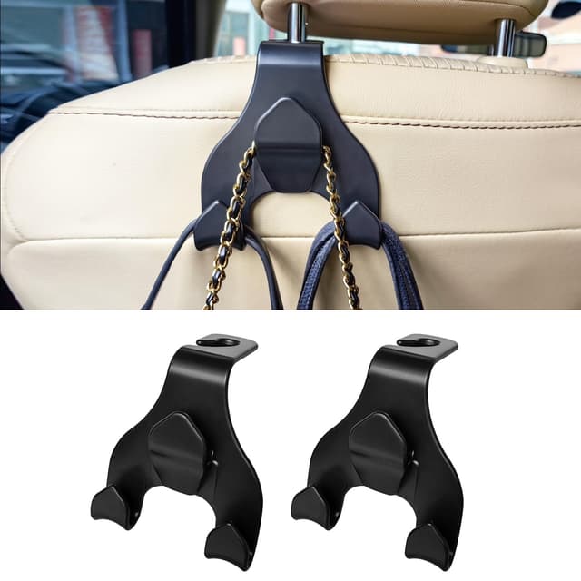 🚗 DAILJMON 2 Stück Autositz-Haken für Kopfstütze 🛍️