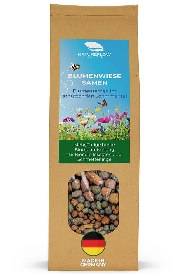 Wildblumensamen mehrjährig & winterhart - 400g Bienenwiese Saatgut 🌼🐝🦋