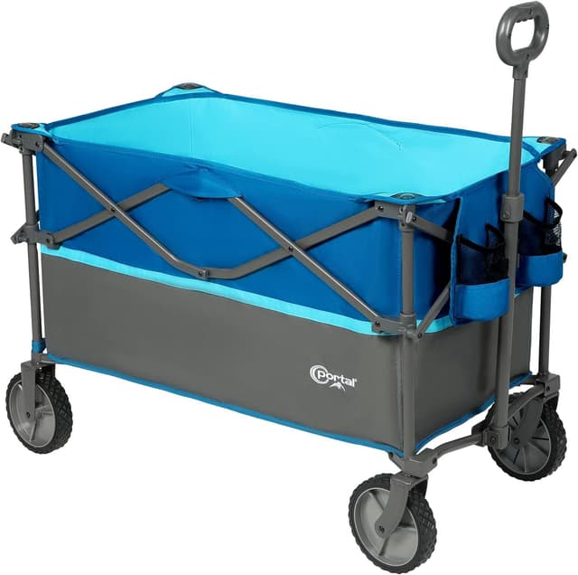 🌟 PORTAL Bollerwagen faltbar 225L XXL Große Ladefläche 120KG belastbar 🌈🏖️