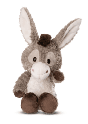🐴🌿 NICI 49034 Kuscheltier Esel Donkeylee 33cm grau schlenkernd 🌟 Nachhaltiges Stofftier aus weichem Plüsch Angebot bei HelloDeals