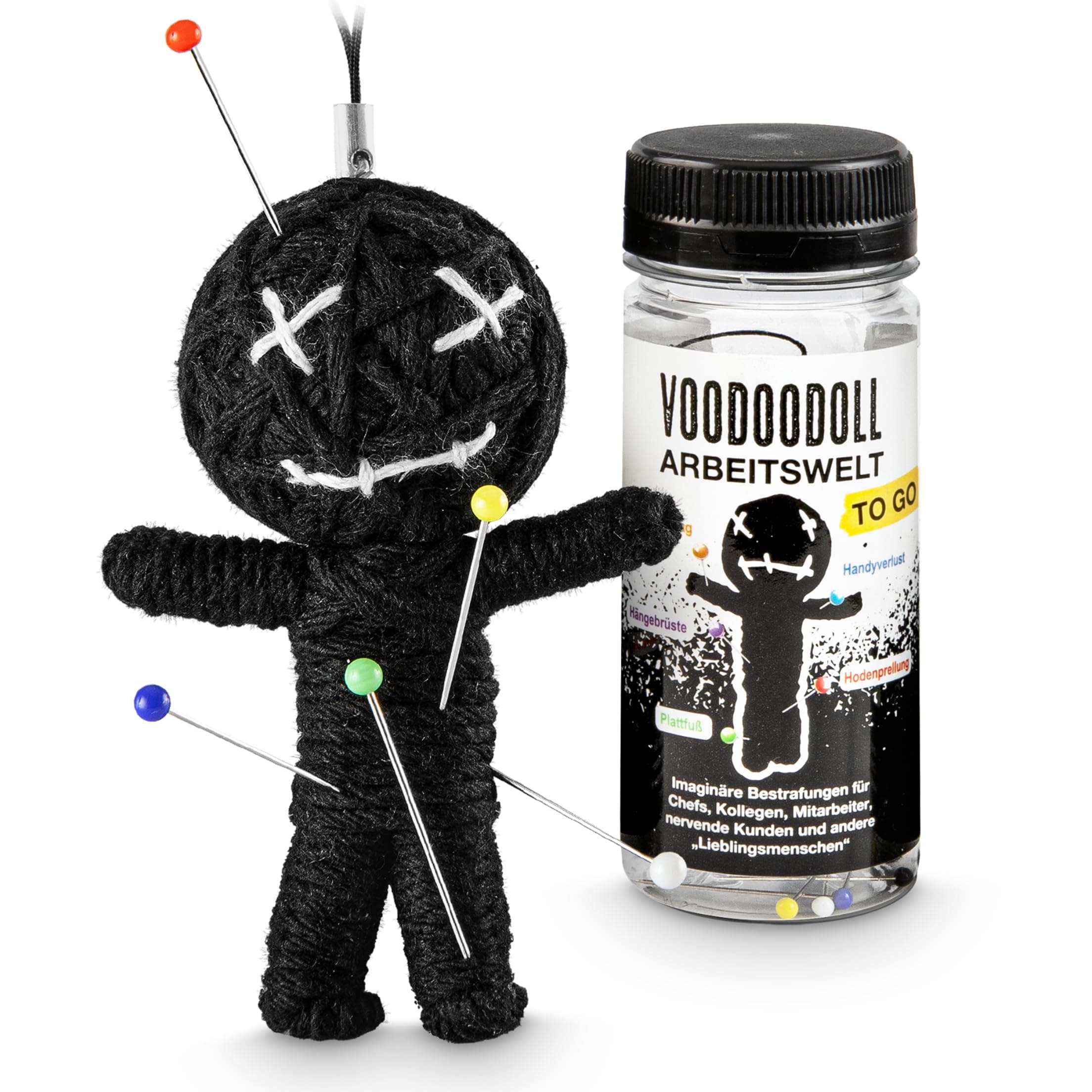 Voodoo Doll Puppe Voodoopuppe Voodoodoll Geschenk Arbeitskollege witziges Mitbringsel Gaggeschenk Chef Boss Vorgesetzer Arbeitskollege Mitarbeiter Kollege Lieblingsmensch schwarzer Humor Partygeschenk 💪​