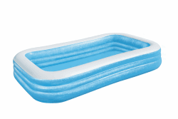 🏊‍♂️ Bestway Family Pool Deluxe Blau, 305 x 183 x 56 cm Single - Angebot! Angebot bei HelloDeals