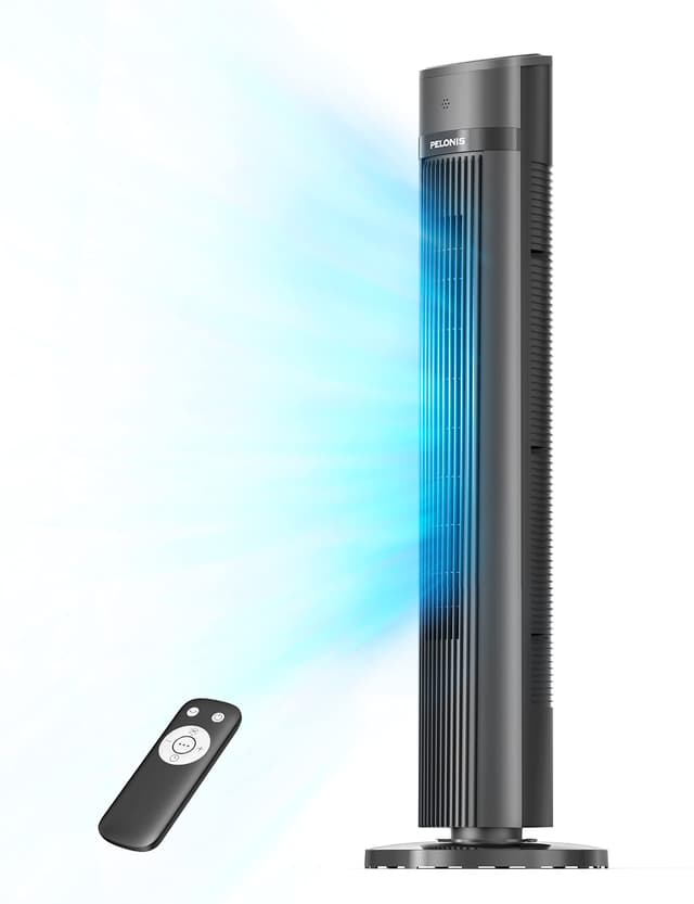 Pelonis Leiser Turmventilator, 40 Zoll 102CM Ventilator mit Fernbedienung 😎