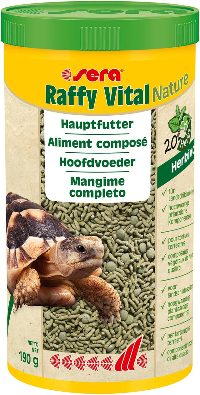 Sera Raffy Vital 1834 - Schmackhafte Kräutervielfalt für herbivore Reptilien 1 l (1er Pack) 🌿🐢