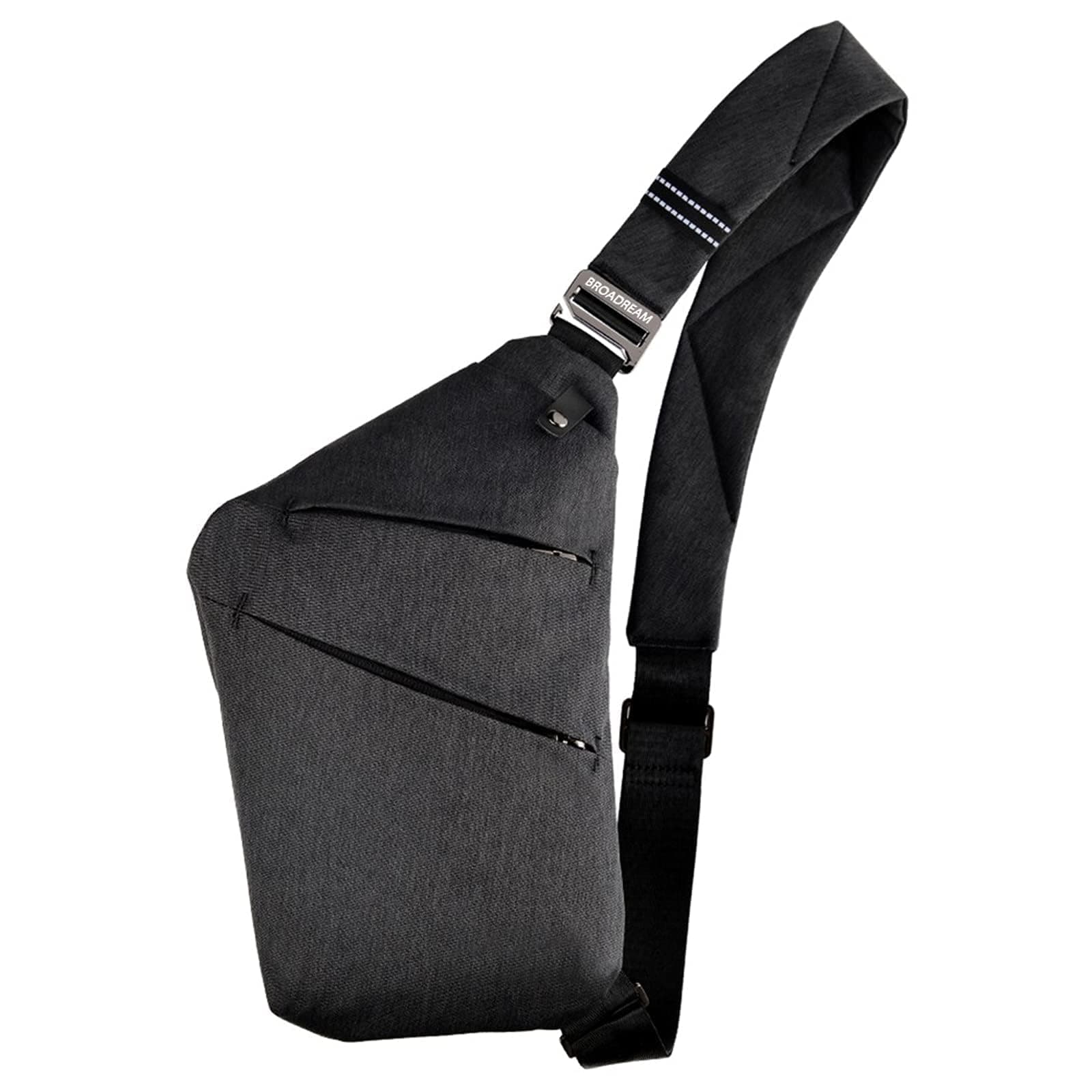 BROADREAM Umhängetaschen Herren - Anti-Diebstahl Sling Chest Crossbody Bag 🎒