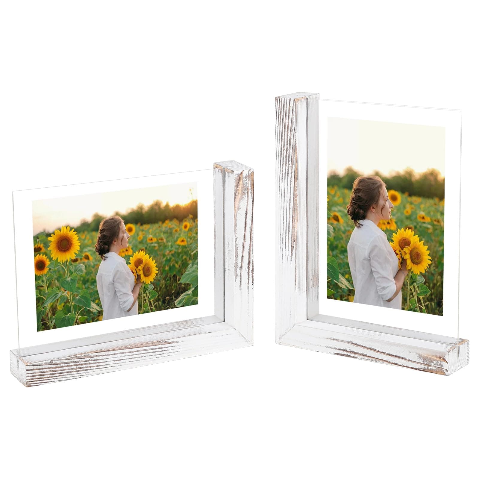 SUPAWAY 2er Set Vintage Holz Fotorahmen 🖼️