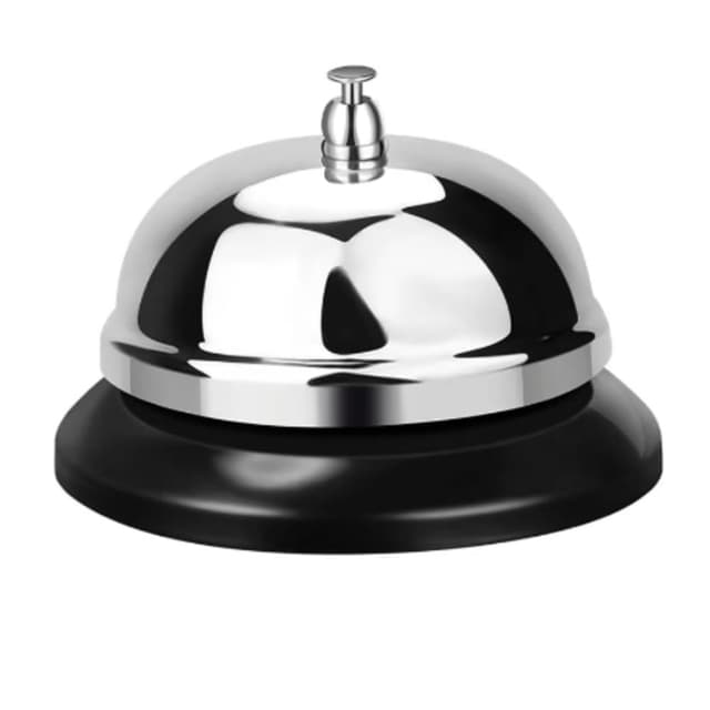 🔔 Tischglocke Rezeptionsklingel - Bell Tischklingel mit Knackigem Klingeln 🛎️