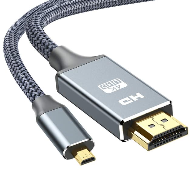 SNOWKIDS Micro HDMI Kabel 1.8m mit 4K Ultra HD und 3D 🌟