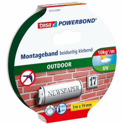 tesa Powerbond Outdoor - Doppelseitiges Montageband für den Außenbereich 🌞🌧️ Angebot bei HelloDeals