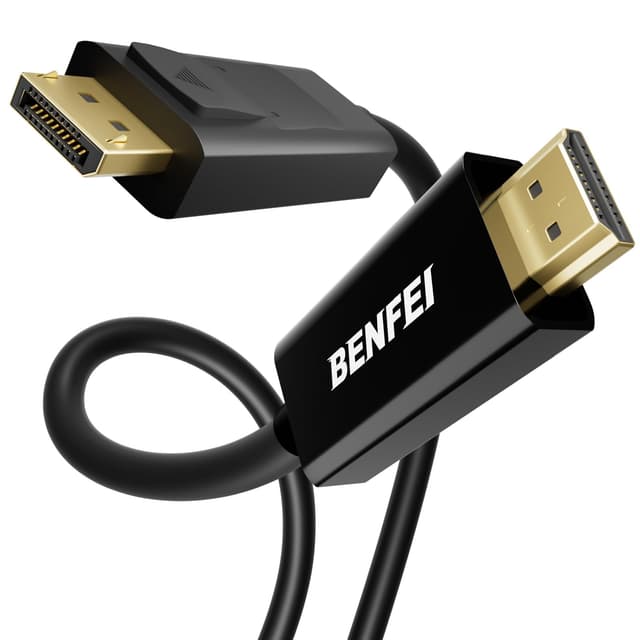 🔌 BENFEI 4K DisplayPort auf HDMI Kabel 0,9M - Schwarzes Kabel für hochauflösende Übertragungen!