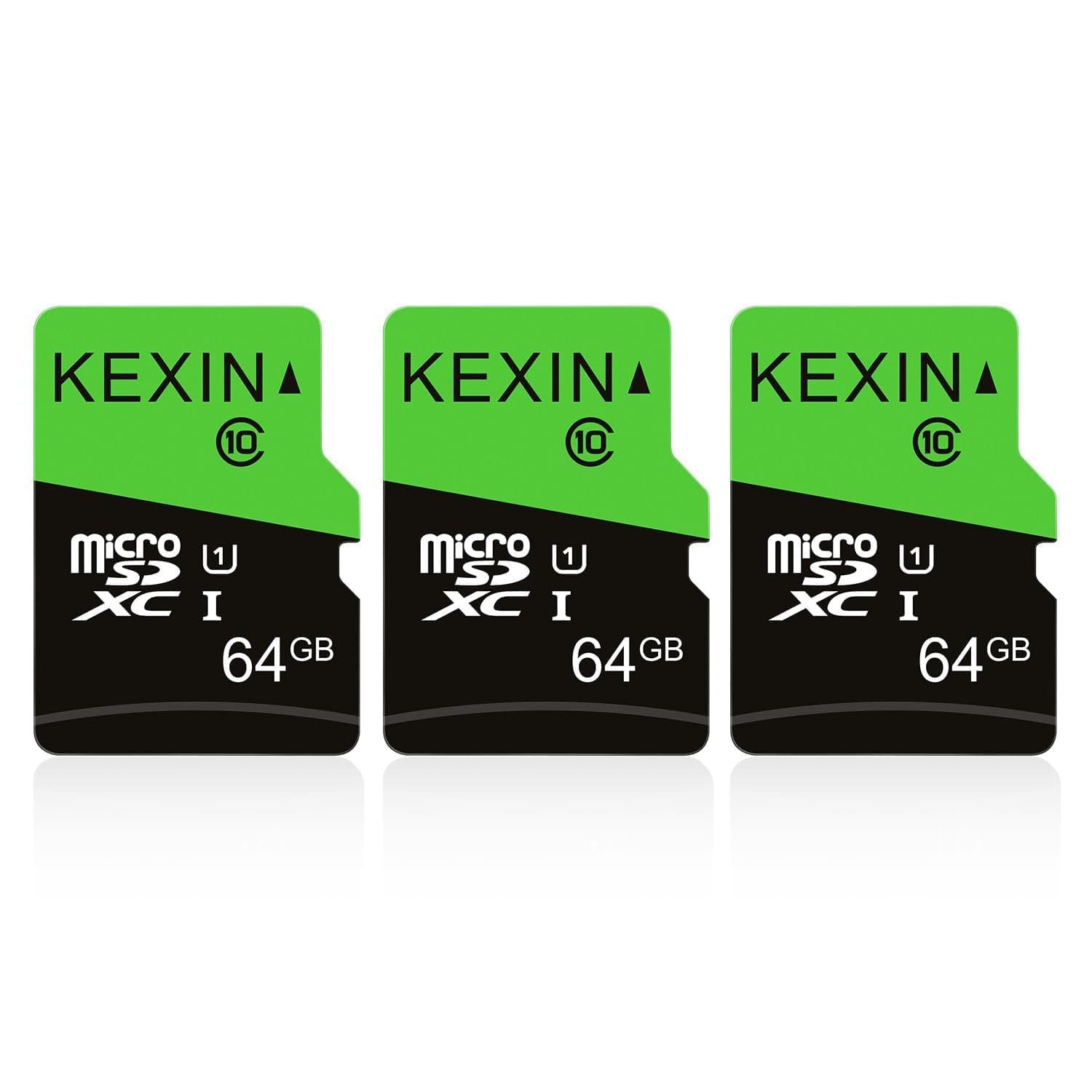 📸 KEXIN Micro SD Karte 64GB 3er Pack für Kamera & Smartphone 📱