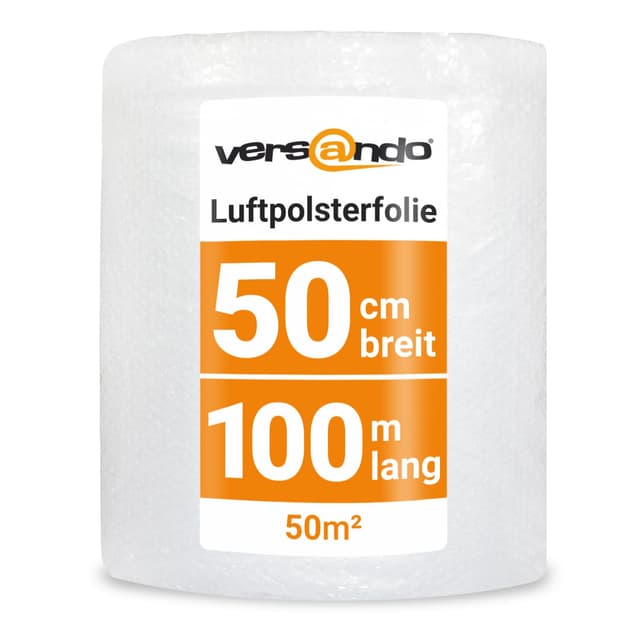 🌟 Spitzenangebot! Versando Premium Luftpolsterfolie 100m x 0,5m 📦🌈