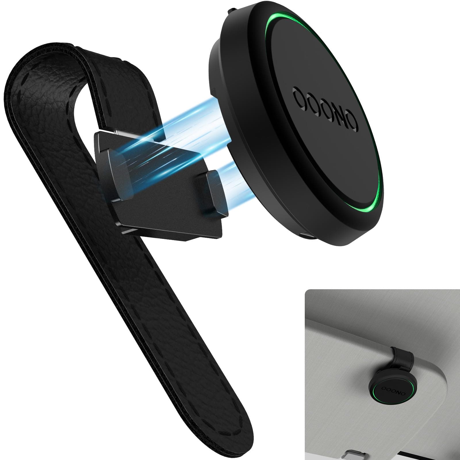 SUPMEGA Magnetische Auto-Sonnenblendenhalterung für OOONO CO-Driver NO2