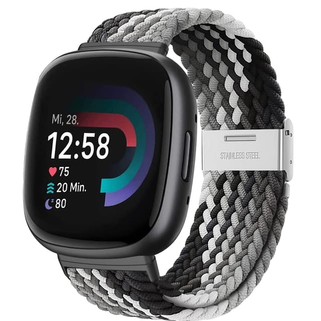 YASPARK Solo Loop Armband für Fitbit Versa 3 | Verstellbares Elastisches Sportarmband 🌟