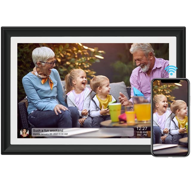 📸 Digitaler Bilderrahmen 10,1 Zoll HD IPS-Touchscreen 🌟