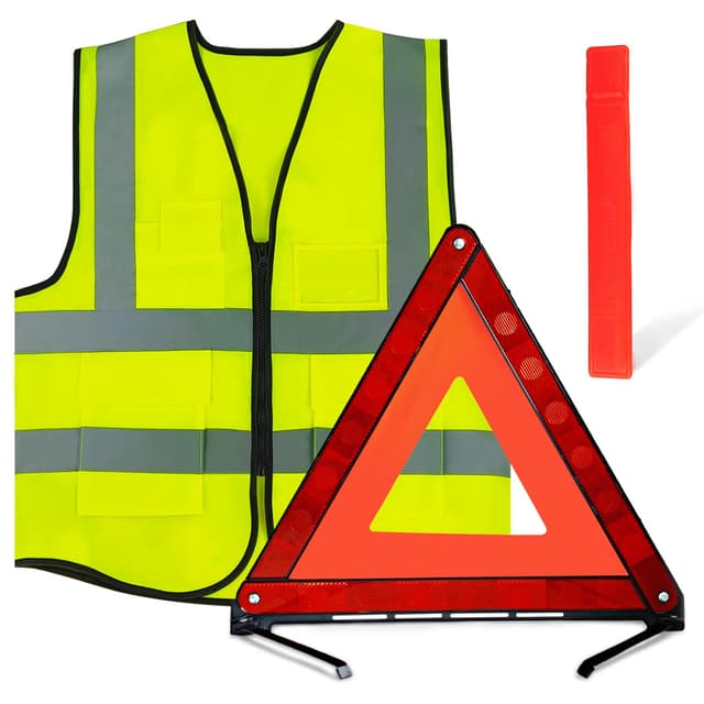 WYFDZZP 2in1 Warndreieck Kfz Warnwesten Set 🚨🚗