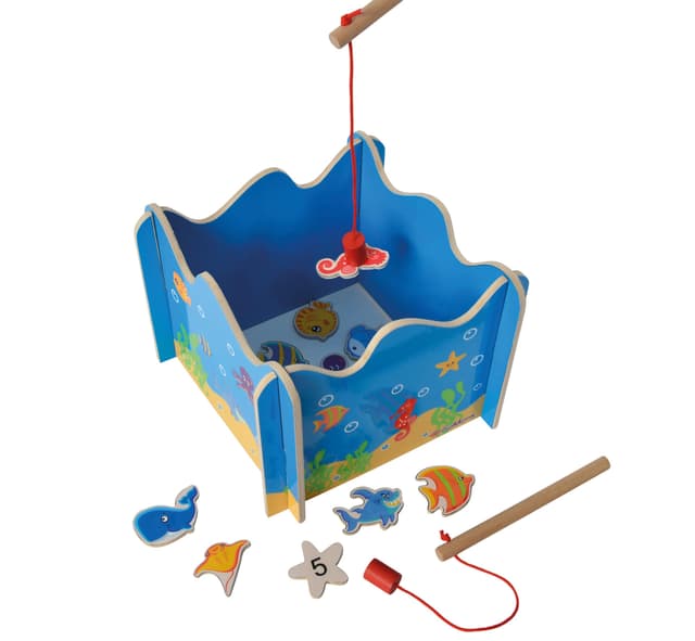 🎣 Eichhorn Angelspiel für Kinder ab 3 Jahren 🐟 Holzspielzeug ab 9.99€