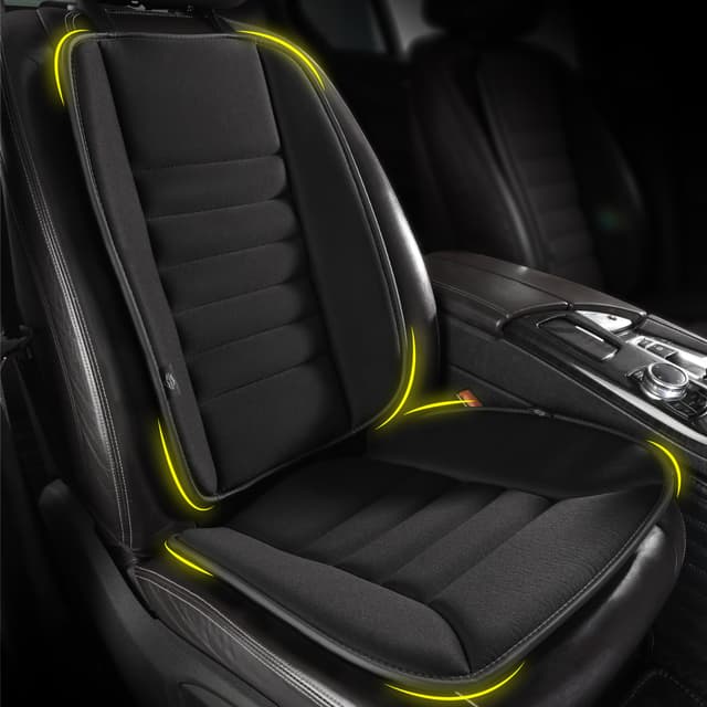 🚗👑 Kingphenix Autositzkissen mit Rückenstützkissen: Verbessertes Komfort-Memory-Schaum-Design