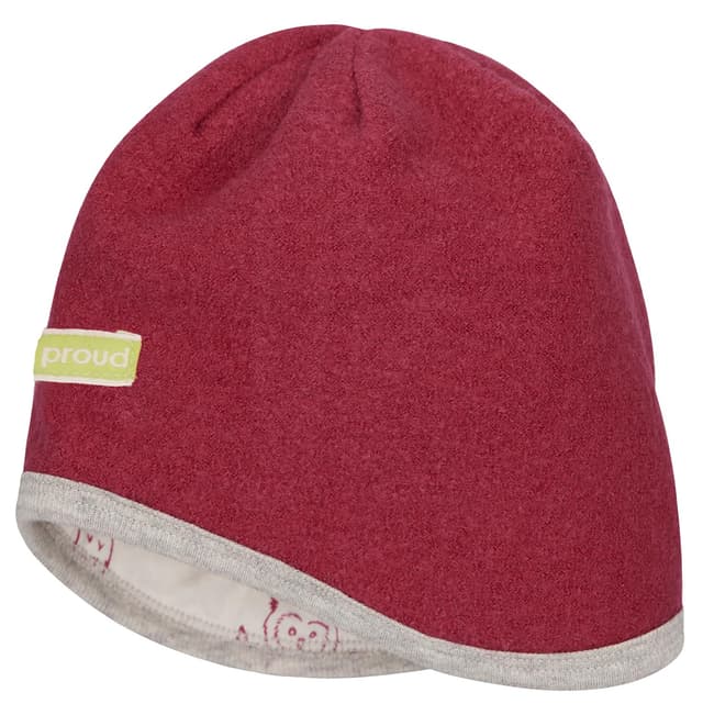 🌟 SALE! loud + proud Mädchen Wollwalk Mütze 45-48 Rot 🧶❤️