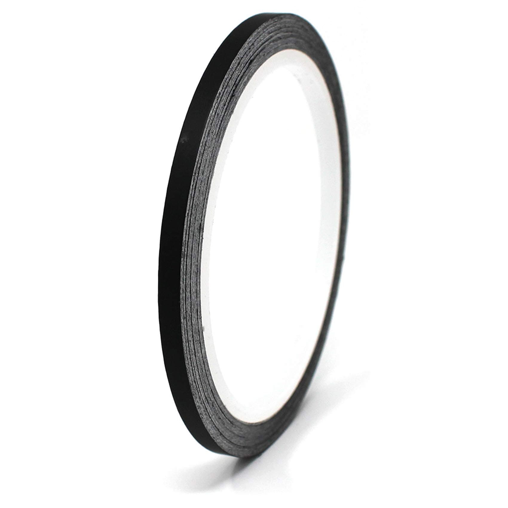 🚗🛥️🏍️ Finest Folia 10 Meter Matt Zierstreifen Schwarz Matt 3mm Breite - Dekorstreifen DIY Deko