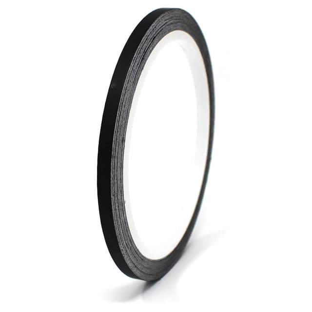🚗🛥️🏍️ Finest Folia 10 Meter Matt Zierstreifen Schwarz Matt 3mm Breite - Dekorstreifen DIY Deko