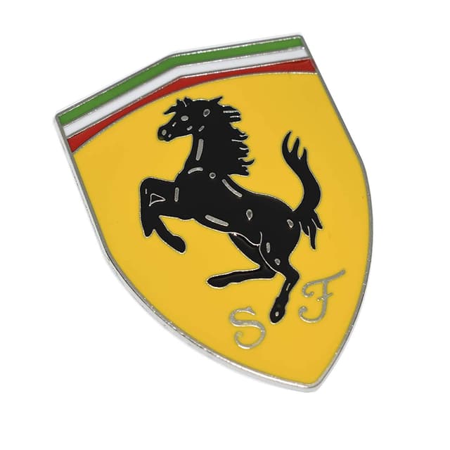 Careflection 3D Ferrari Gelb Abzeichen Emblem Aufkleber