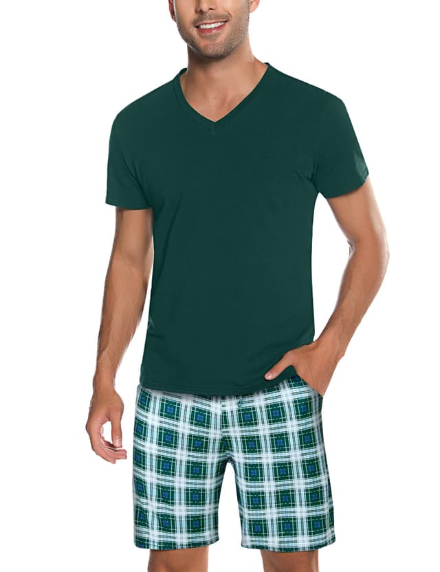 🌙 Sommer Schlafanzug Herren Pyjama Set - Großes Angebot!