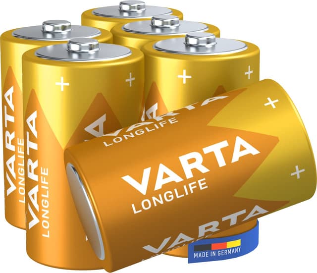 VARTA Batterien D Mono, 6 Stück, 🌟 Longlife 🌟, Alkaline, 1,5V - Made in Germany