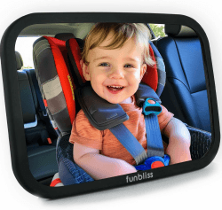 Funbliss Baby Spiegel Auto, 360° Drehbar für Einfache Anpassung 😍 Angebot bei HelloDeals