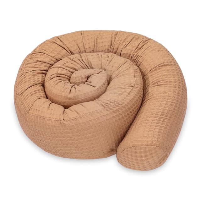 🌟 Totsy Baby Body Pillow 300 cm - Beige mit Weiß Sternen Braun 🌟